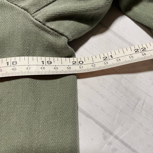 Express army green full zip military utility jacket. Oversized. Size S. - Picture 8 of 9